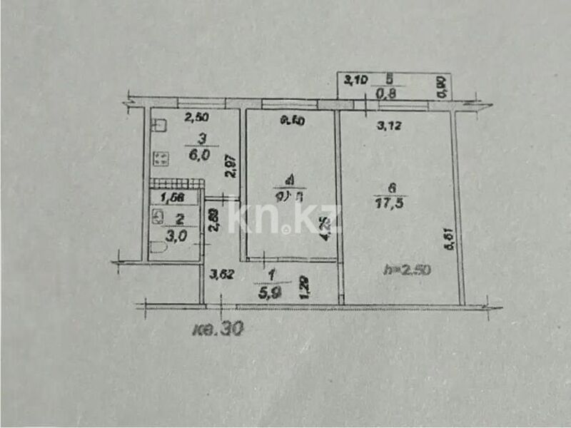 Продажа 2-комнатной квартиры, 45 м² - Продажа двухкомнатных квартир в монолитно-каркасном доме в Казахстане фото 5 из 5