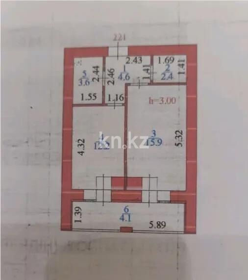 Продажа 1-комнатной квартиры, 42 м² - Продажа однокомнатных квартир в р-не Нура Астаны фото 4 из 4