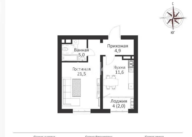 Продажа 1-комнатной квартиры, 45 м² - Продажа однокомнатных квартир в Бостандыкском р-не Алматы - страница 11 фото 1 из 1