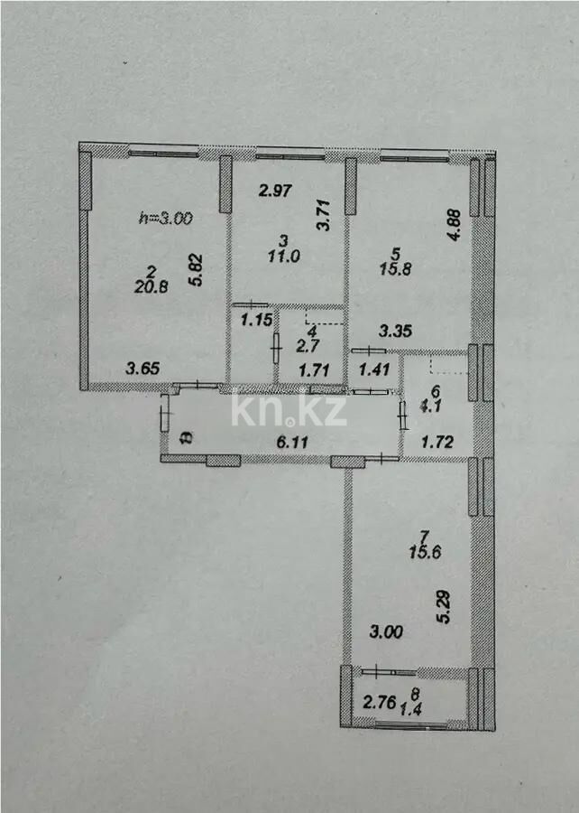 Продажа 3-комнатной квартиры, 86.1 м² - Продажа квартир в блочном доме в Астане - страница 164 фото 7 из 7