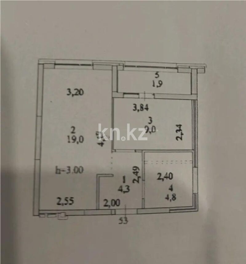 Продажа 2-комнатной квартиры, 39 м² - Продажа двухкомнатных квартир в р-не Сарыарка Астаны фото 1 из 1