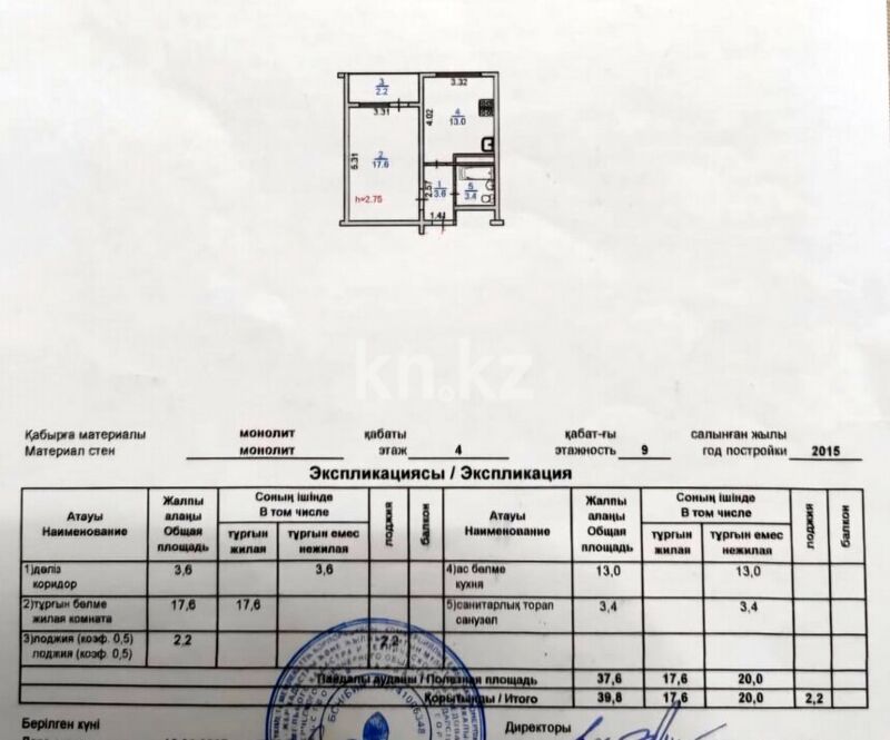 Продажа 1-комнатной квартиры, 40 м² - Продажа квартир в Казахстане - страница 174 фото 14 из 14