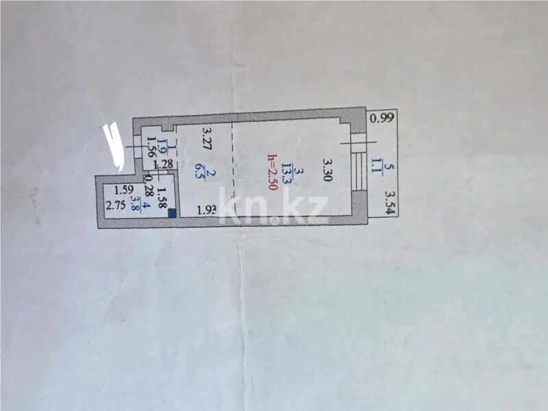 Продажа 1-комнатной квартиры, 26 м² - Продажа однокомнатных квартир в р-не Алматы Астаны - страница 13 фото 1 из 1