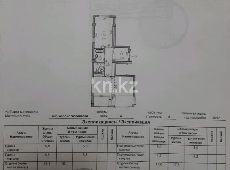 Продажа 2-комнатной квартиры, 72 м² - Продажа двухкомнатных квартир от собственников в Алматы фото 6 из 6