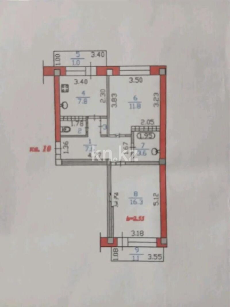 Продажа 2-комнатной квартиры, 52 м² - Продажа двухкомнатных квартир в Медеуском р-не Алматы - страница 8 фото 6 из 6