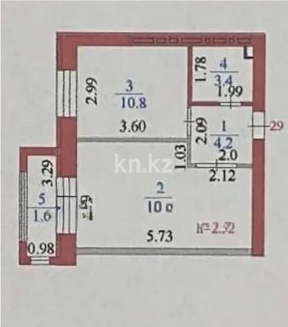 Продажа 1-комнатной квартиры, 37 м² - Продажа однокомнатных квартир в р-не Нура Астаны - страница 37 фото 4 из 4