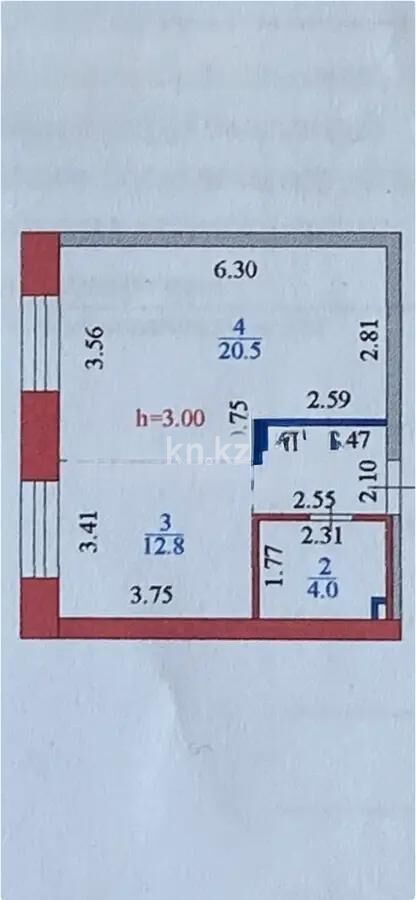 Продажа 1-комнатной квартиры, 43 м² - Продажа однокомнатных квартир в р-не Алматы Астаны фото 7 из 7