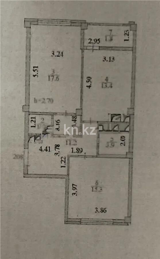 Продажа 2-комнатной квартиры, 65 м² - Продажа квартир в монолитно-каркасном доме в Астане фото 5 из 5