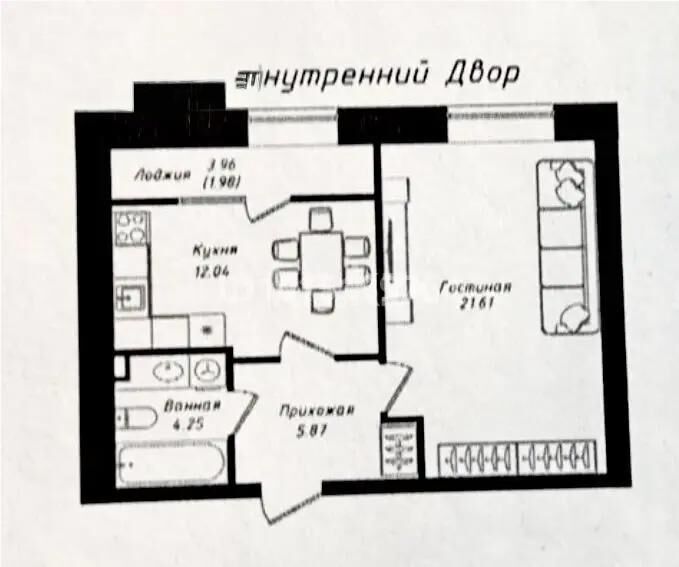 Продажа 1-комнатной квартиры, 46 м² - Продажа однокомнатных квартир в р-не Сарыарка Астаны - страница 10 фото 1 из 1
