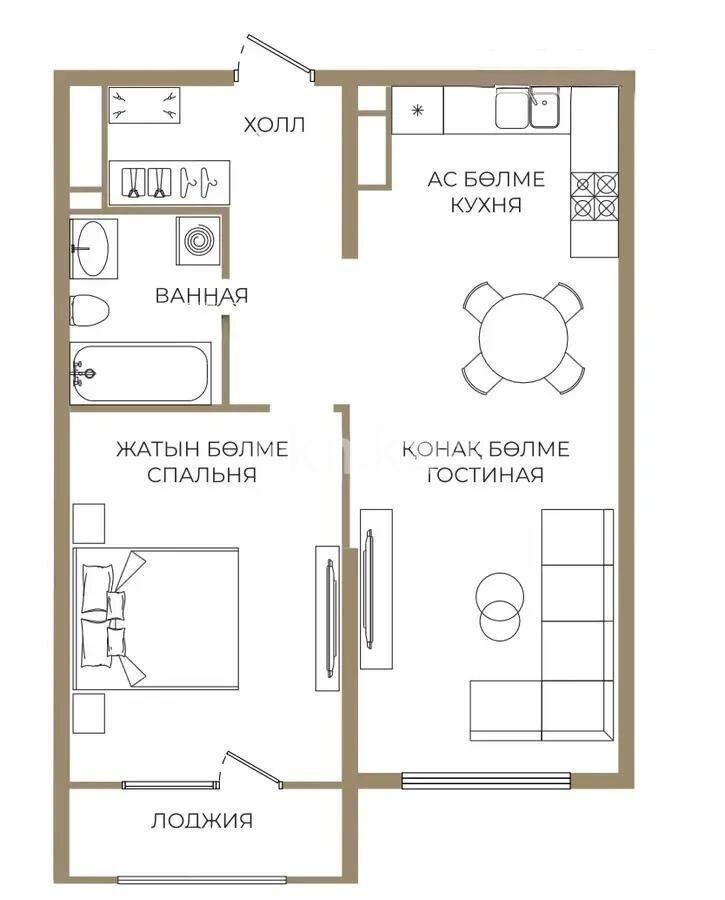 Продажа 2-комнатной квартиры, 52 м² - Продажа квартир в Казахстане - страница 78 фото 1 из 1