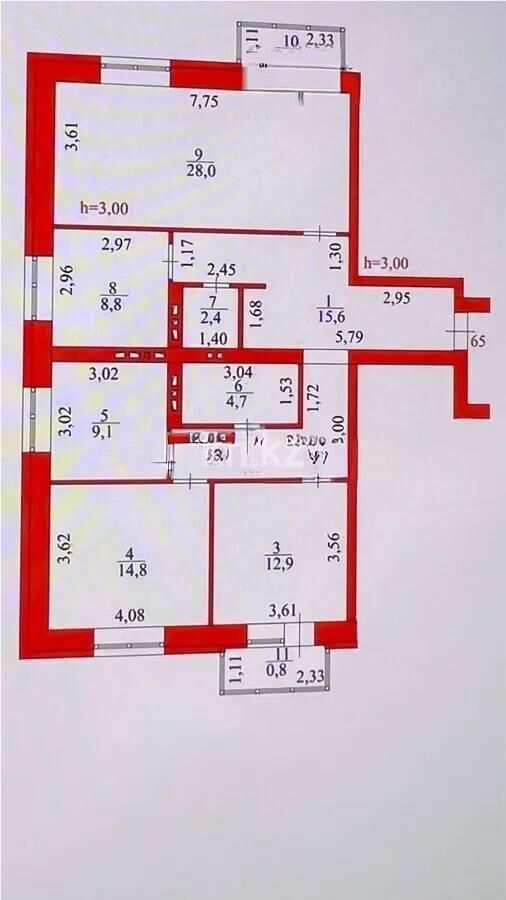 Продажа 4-комнатной квартиры, 105 м² - Продажа четырехкомнатных квартир от собственников в Астане фото 4 из 4
