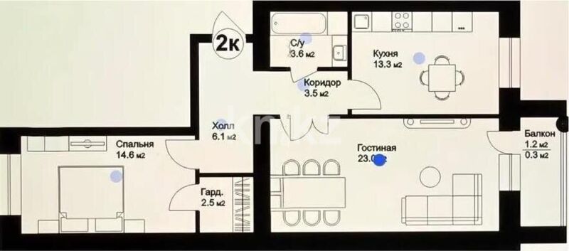 Продажа 2-комнатной квартиры, 67.8 м² - Продажа квартир в Астане - страница 10 фото 1 из 1