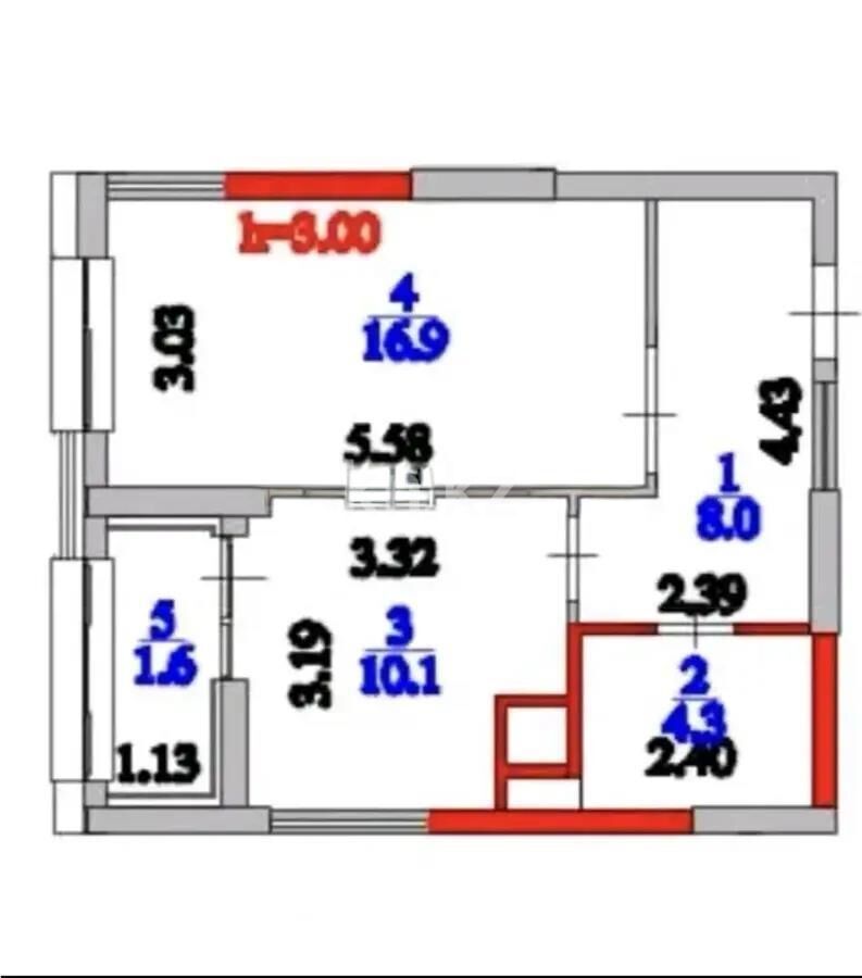 Продажа 1-комнатной квартиры, 41 м² - Продажа однокомнатных квартир в Астане - страница 17 фото 1 из 1