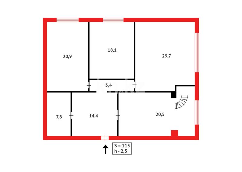 Продажа 3-комнатной квартиры, 115 м² - Продажа трехкомнатных квартир в панельном доме в Астане - страница 2 фото 11 из 11