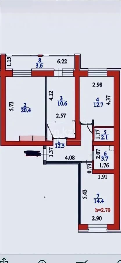 Продажа 3-комнатной квартиры, 80 м² - Продажа квартир в кирпичном доме в Казахстане - страница 295 фото 8 из 8