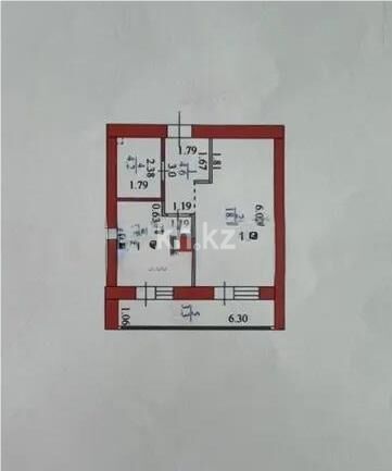 Продажа 2-комнатной квартиры, 40.2 м² - Продажа двухкомнатных квартир в кирпичном доме в Казахстане - страница 6 фото 6 из 6