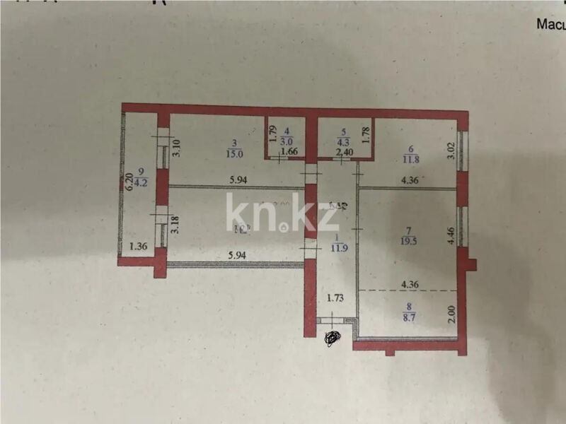Продажа 4-комнатной квартиры, 98 м² - Продажа квартир в кирпичном доме в Астане фото 4 из 4