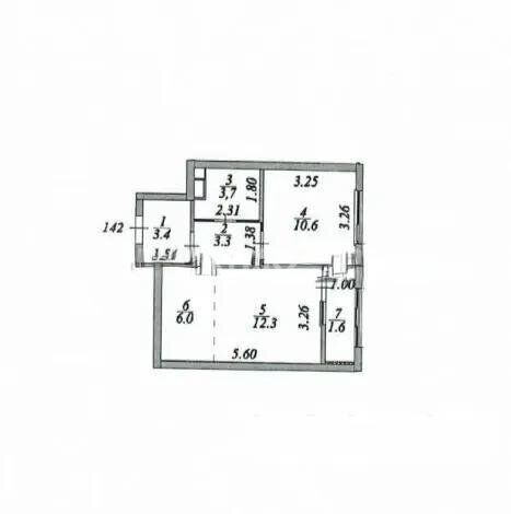 Продажа 2-комнатной квартиры, 41 м² - Продажа квартир в блочном доме в Астане фото 4 из 4