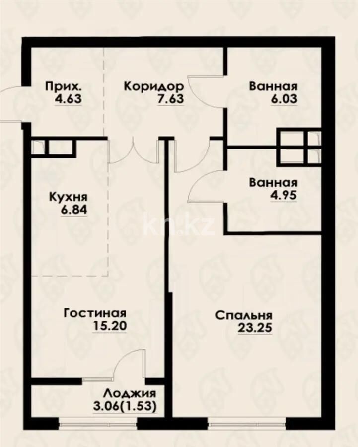 Продажа 2-комнатной квартиры, 70.6 м² - Продажа двухкомнатных квартир в Алмалинском р-не Алматы - страница 21 фото 1 из 1