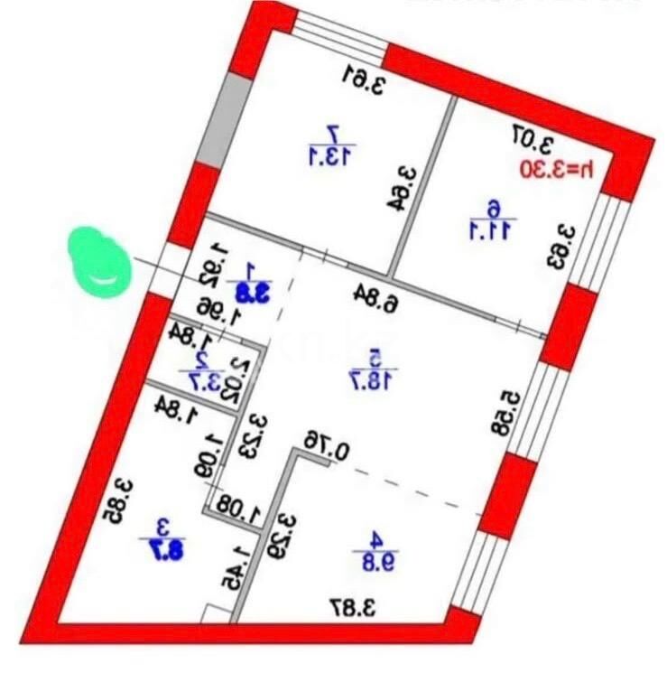 Продажа 2-комнатной квартиры, 72 м² - Продажа двухкомнатных квартир в р-не Есиль Астаны - страница 30 фото 5 из 8