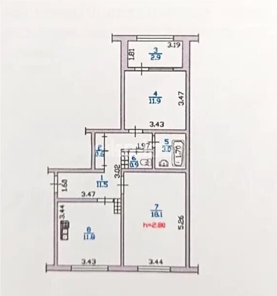 Продажа 2-комнатной квартиры, 61 м² - Продажа двухкомнатных квартир от собственников в Алматы - страница 179 фото 2 из 2