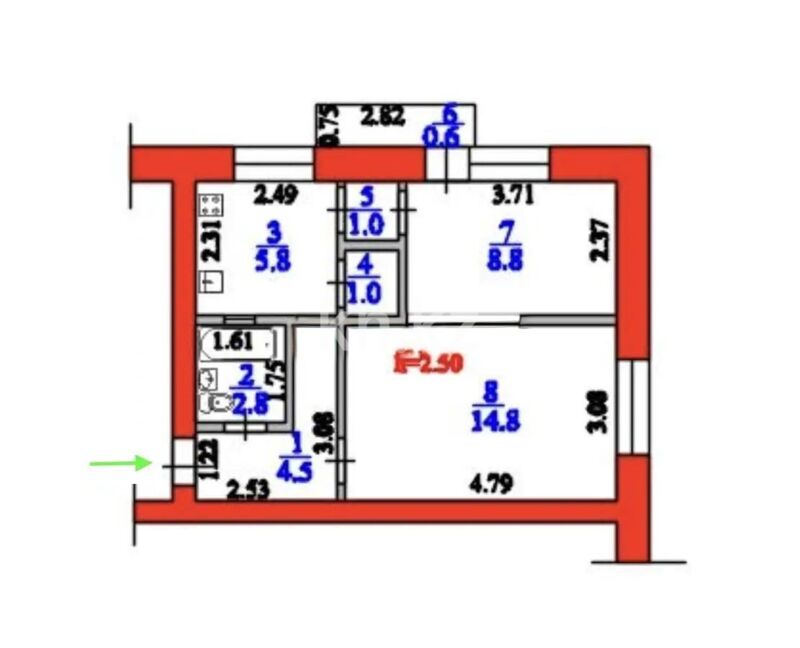 Продажа 2-комнатной квартиры, 39 м² - Продажа квартир от собственников в Алматы - страница 282 фото 5 из 5