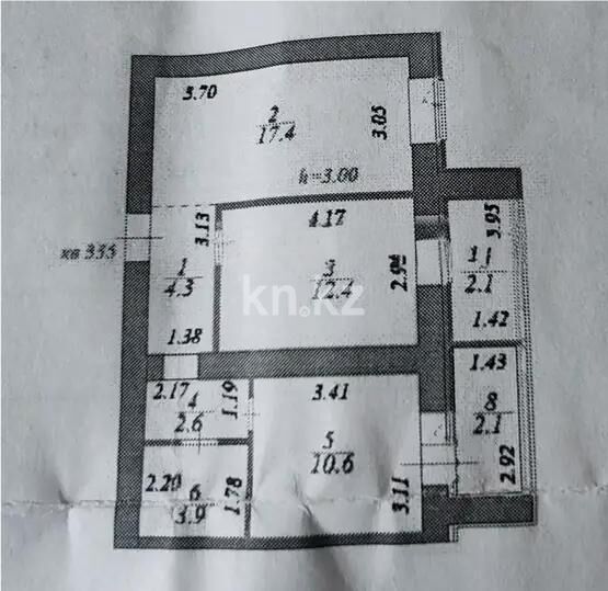 Продажа 2-комнатной квартиры, 55.4 м² - Продажа двухкомнатных квартир в р-не Нура Астаны - страница 47 фото 1 из 1