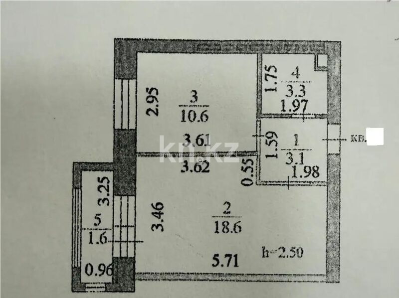 Продажа 1-комнатной квартиры, 37 м² - Продажа однокомнатных квартир в р-не Нура Астаны - страница 43 фото 5 из 5
