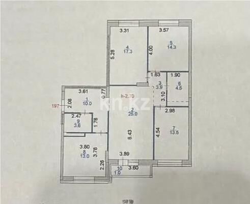Продажа 4-комнатной квартиры, 107 м² - Продажа четырехкомнатных квартир в блочном доме в Казахстане - страница 10 фото 13 из 13