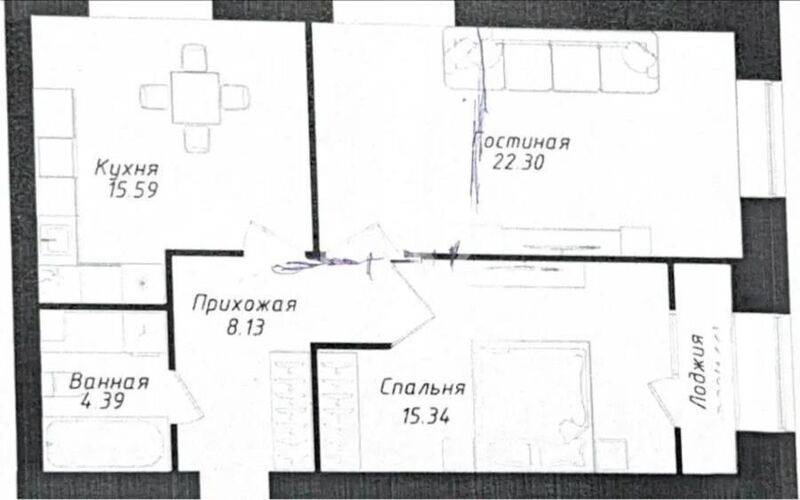 Продажа 2-комнатной квартиры, 67.41 м² - Недвижимость в Астане - страница 29 фото 1 из 1