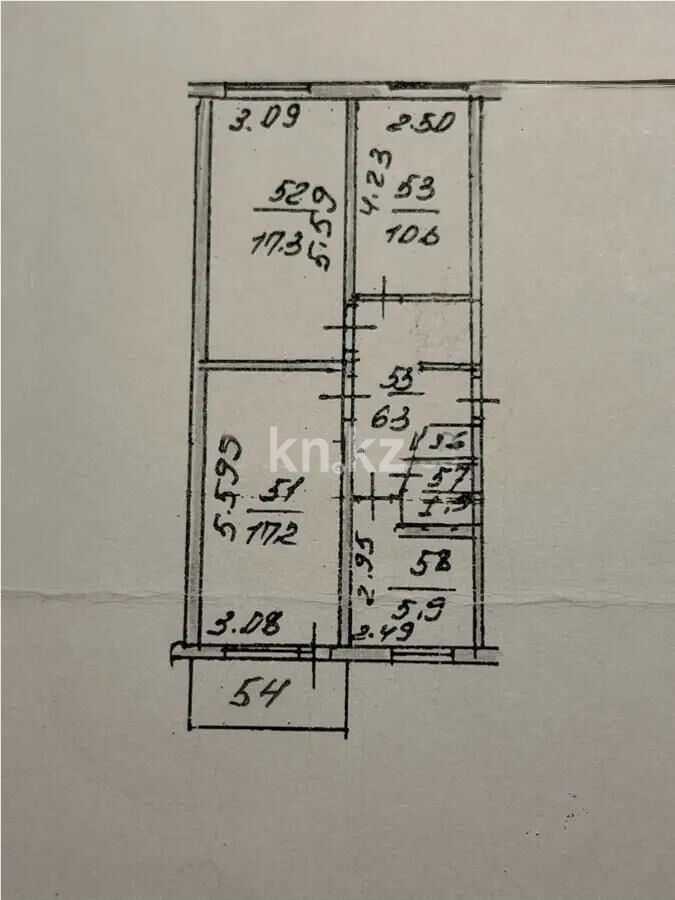 Продажа 3-комнатной квартиры, 61.6 м² - Продажа трехкомнатных квартир в Ауэзовском р-не Алматы - страница 16 фото 7 из 7