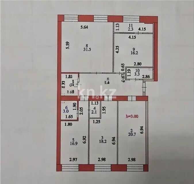 Продажа 4-комнатной квартиры, 135 м² - Продажа четырехкомнатных квартир в кирпичном доме в Казахстане фото 8 из 8