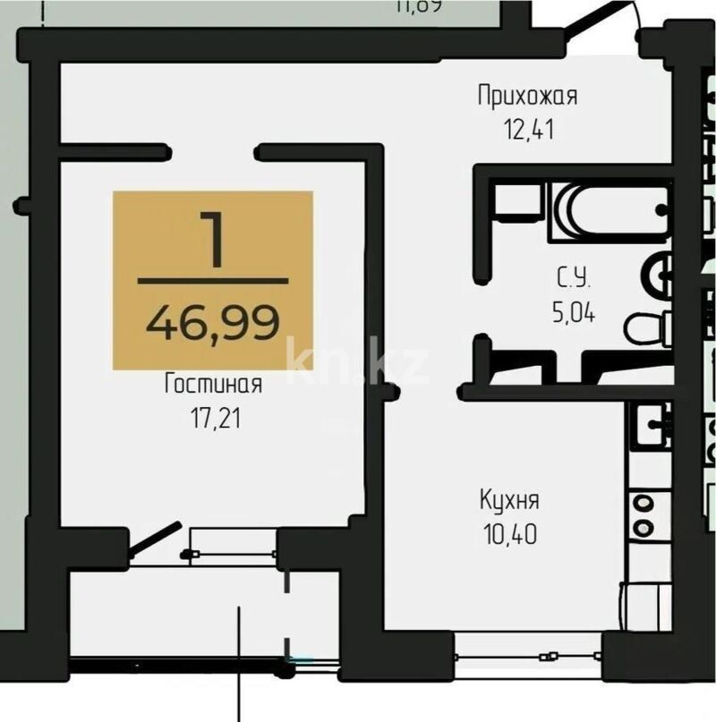 Продажа 2-комнатной квартиры, 47 м² - Продажа двухкомнатных квартир в р-не Нура Астаны - страница 53 фото 1 из 1