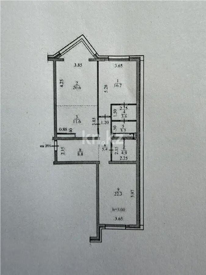 Продажа 3-комнатной квартиры, 97.1 м² - Продажа трехкомнатных квартир в Алматы фото 3 из 3