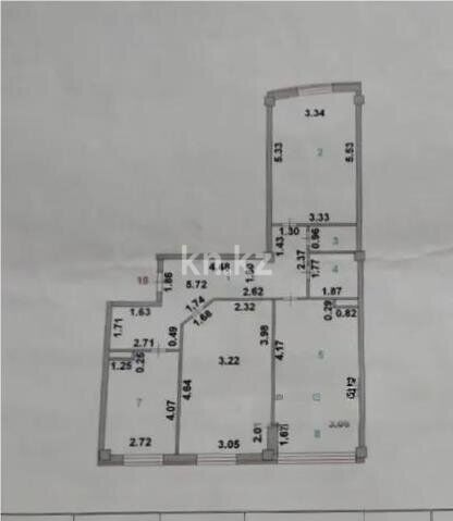 Продажа 3-комнатной квартиры, 84.9 м² - Продажа квартир в кирпичном доме в Астане - страница 3 фото 5 из 5