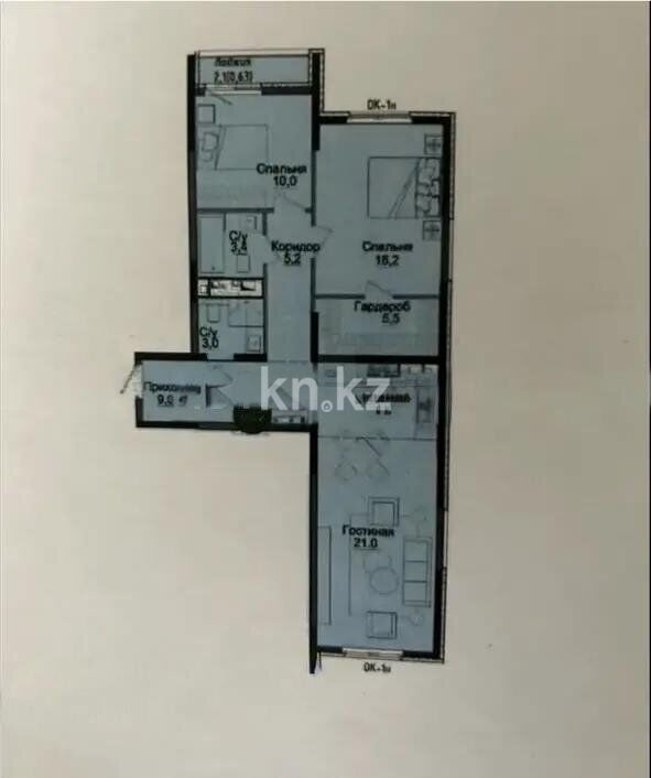 Продажа 3-комнатной квартиры, 80 м² - Продажа недвижимости в Алматы - страница 3 фото 3 из 3