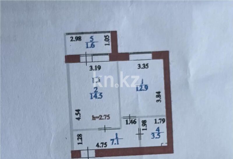 Продажа 1-комнатной квартиры, 40 м² - Продажа квартир в кирпичном доме в Астане - страница 224 фото 4 из 4