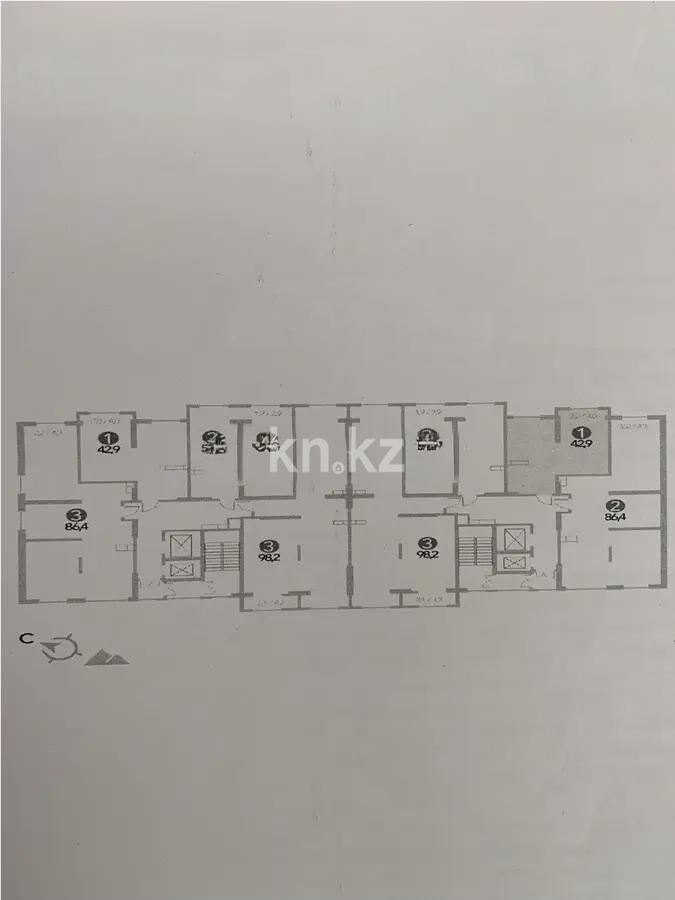 Продажа 2-комнатной квартиры, 43 м² - Продажа квартир в монолитно-каркасном доме в Алматы - страница 10 фото 1 из 1