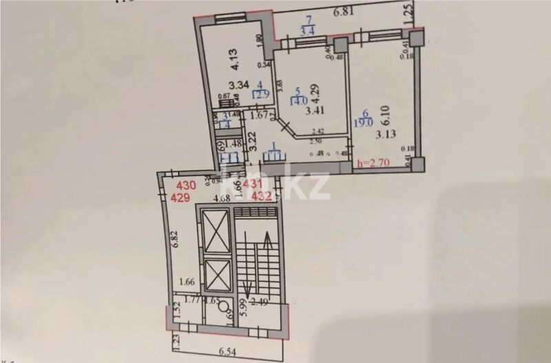 Продажа 2-комнатной квартиры, 65 м² - Продажа квартир в блочном доме в Караганде фото 18 из 18
