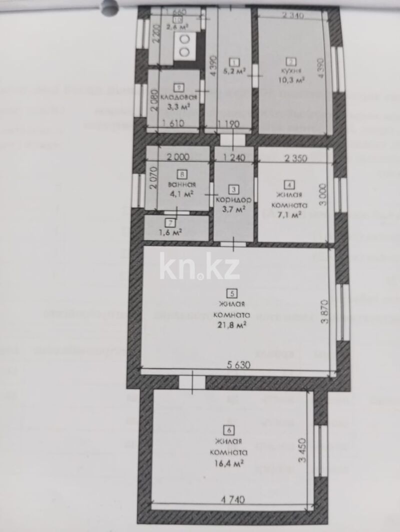 Продажа 3-комнатного дома, 76 м² - Продажа домов, коттеджей в Караганде - страница 6 фото 1 из 10