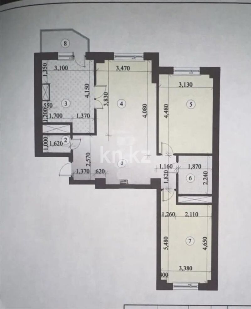 Продажа 3-комнатной квартиры, 77 м² - Продажа трехкомнатных квартир в монолитно-каркасном доме в Казахстане - страница 97 фото 6 из 6