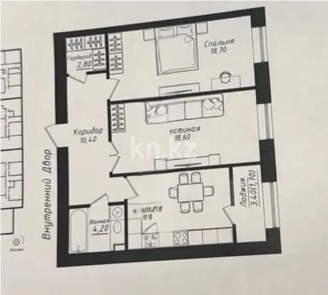 Продажа 2-комнатной квартиры, 70 м² - Продажа двухкомнатных квартир в р-не Сарайшык Астаны - страница 21 фото 1 из 1