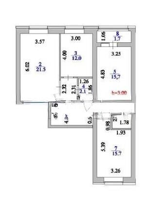 Продажа 3-комнатной квартиры, 86.6 м² - Продажа квартир в монолитно-каркасном доме в Астане - страница 133 фото 1 из 1