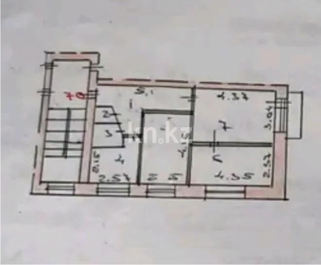 Продажа 3-комнатной квартиры, 52 м² - Продажа трехкомнатных квартир в Майкудуке Караганды - страница 7 фото 9 из 9