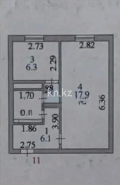 Продажа 1-комнатной квартиры, 33.5 м² - Продажа квартир в панельном доме в Астане - страница 4 фото 3 из 3