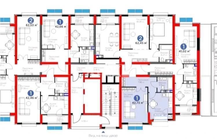 Продажа 1-комнатной квартиры, 43 м² - Продажа однокомнатных квартир в Ауэзовском р-не Алматы - страница 16 фото 2 из 2