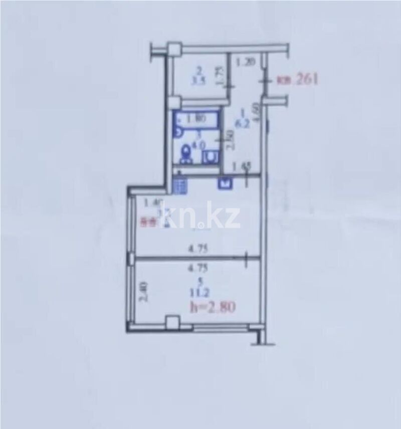 Продажа 2-комнатной квартиры, 39 м² - Продажа двухкомнатных квартир от собственников в Казахстане - страница 6 фото 4 из 4