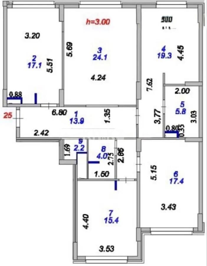 Продажа 4-комнатной квартиры, 120 м² - Продажа четырехкомнатных квартир в блочном доме в Казахстане - страница 10 фото 1 из 1