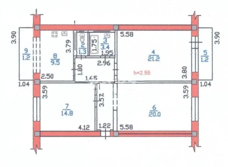 Продажа 3-комнатной квартиры, 81.6 м² - Продажа трехкомнатных квартир в кирпичном доме в Алматы - страница 7 фото 8 из 8