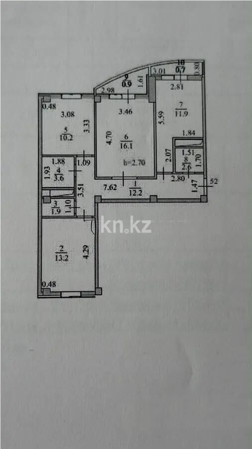 Продажа 3-комнатной квартиры, 71.7 м² - Продажа трехкомнатных квартир в блочном доме в Казахстане - страница 36 фото 7 из 8